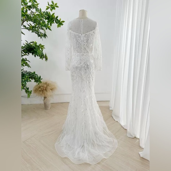 ANDREA & LEO COUTURE Rania Monarch Embellished Mermaid Wedding Gown - Picture 5 of 11